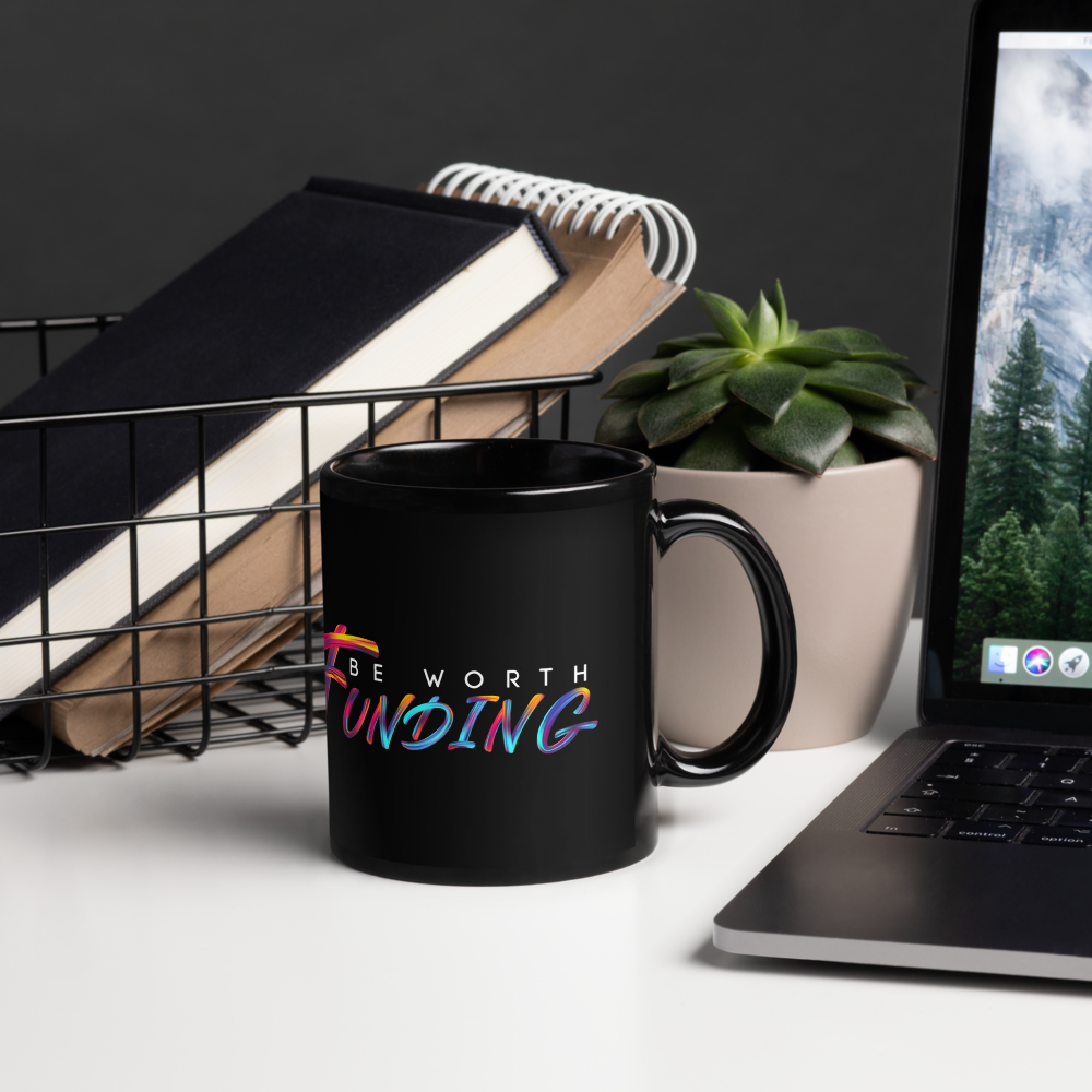 BWF Graffiti Black Glossy Mug