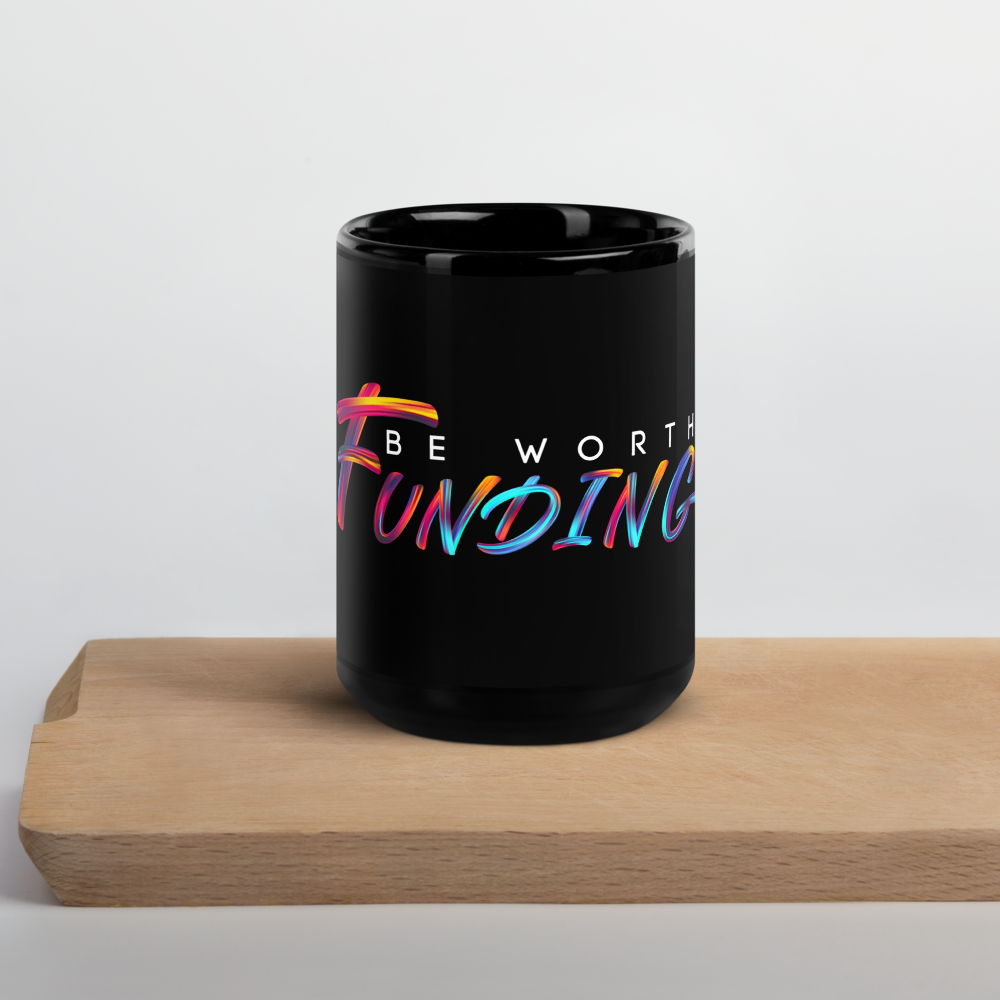 BWF Graffiti Black Glossy Mug