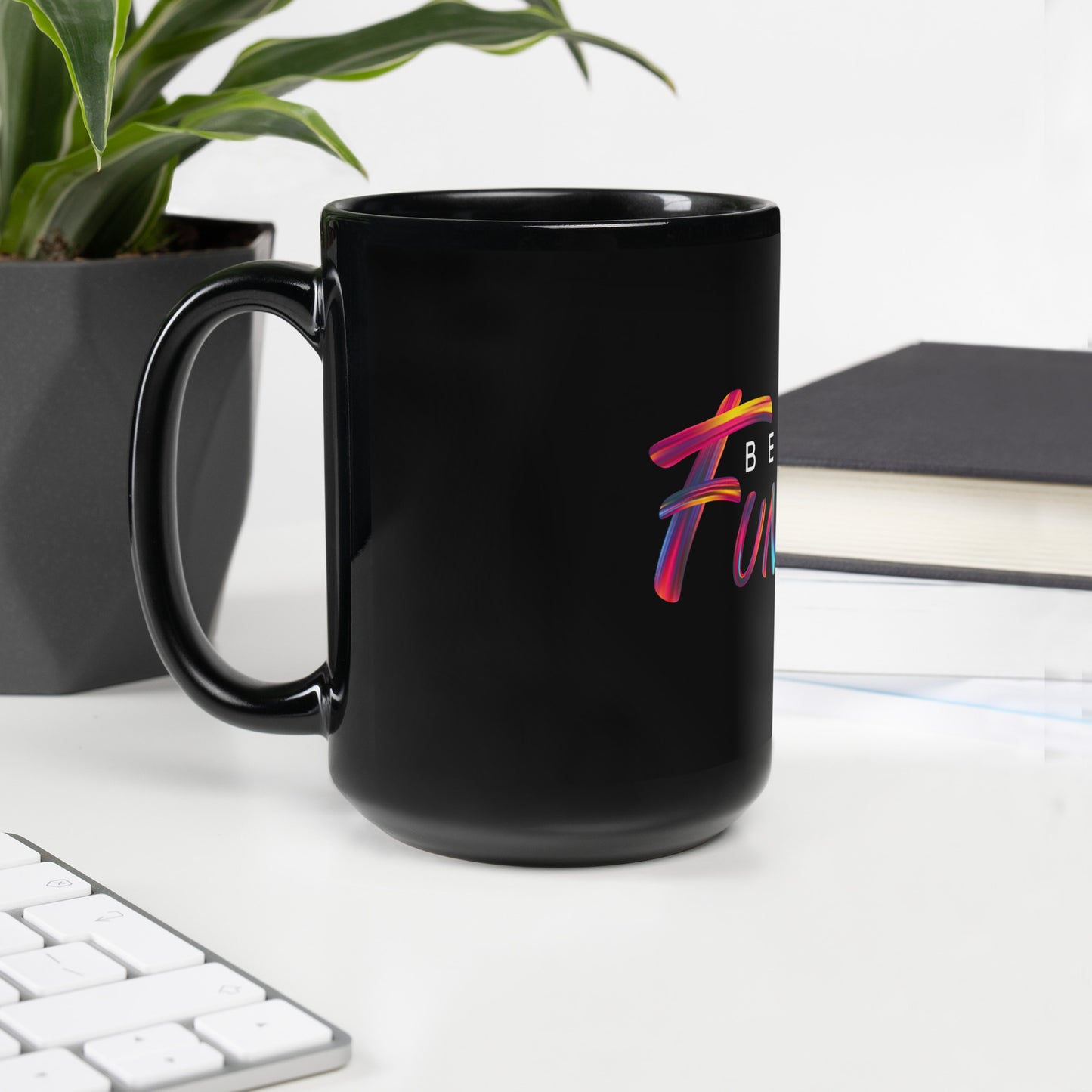 BWF Graffiti Black Glossy Mug