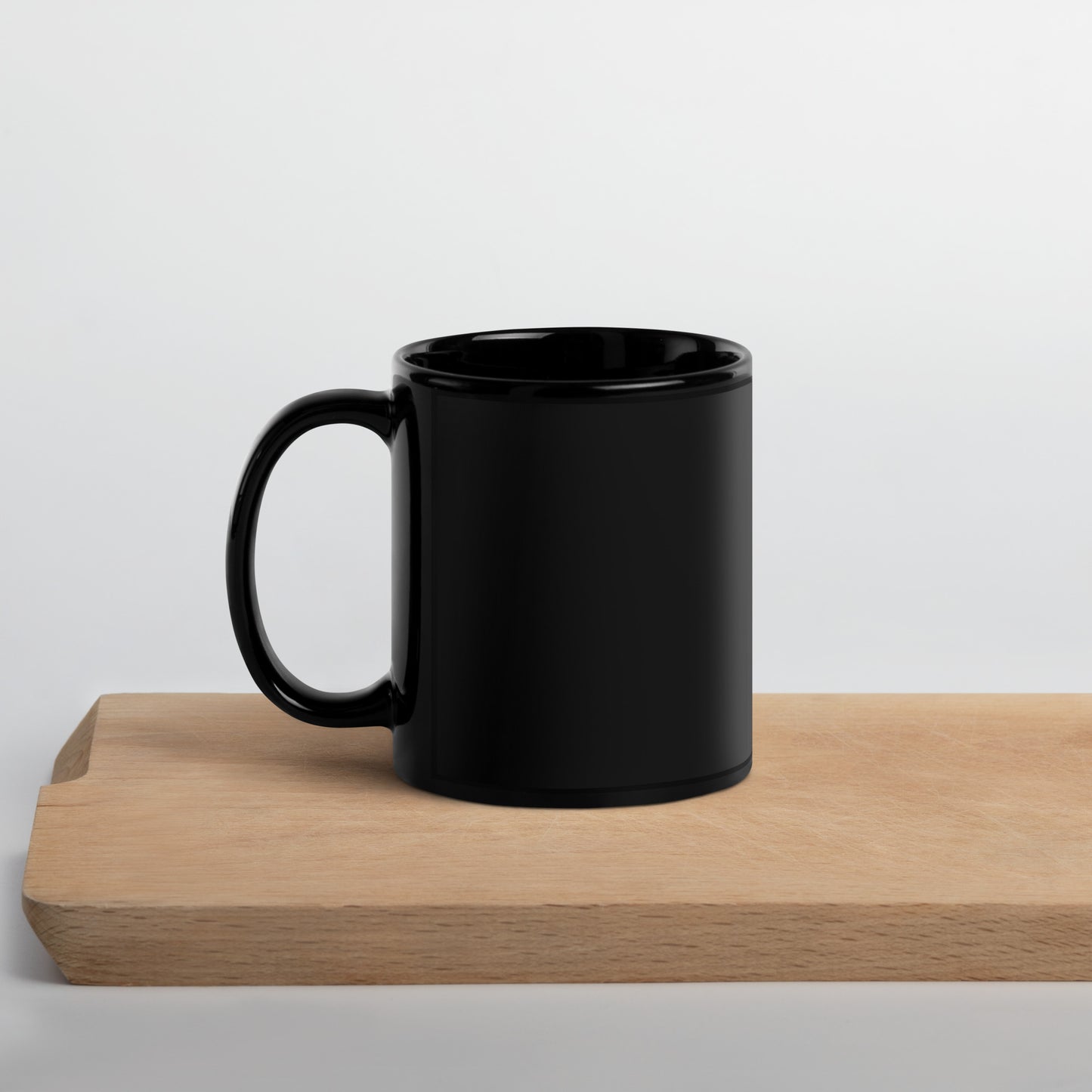 "Unraggedy" Black Glossy Mug